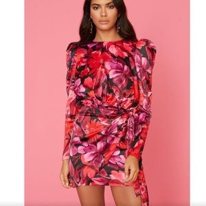 NBD Levine Minj Dress, dark floral. new with tags